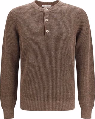 Brown Linen Sweatshirt
