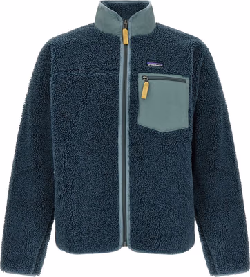Blue Polyester Shell Jacket