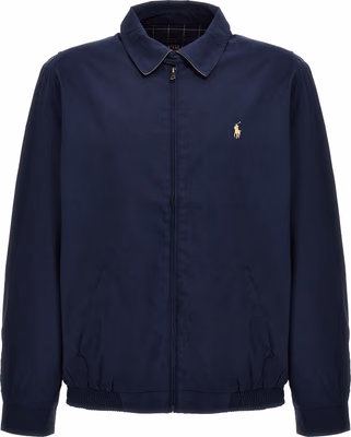Blue Polyester Bomber