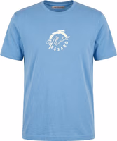 Light Blue Cotton Men T-Shirt 4