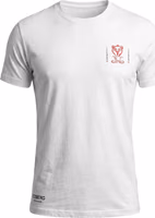 White Cotton Men T-Shirt 5