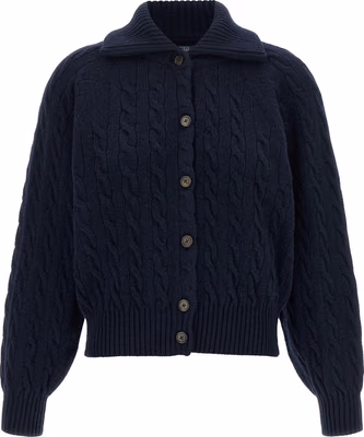 Blue Wool Cardigan