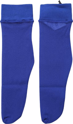 Royal Blue Mid Calf Sheer Nylon Accessory Socks
