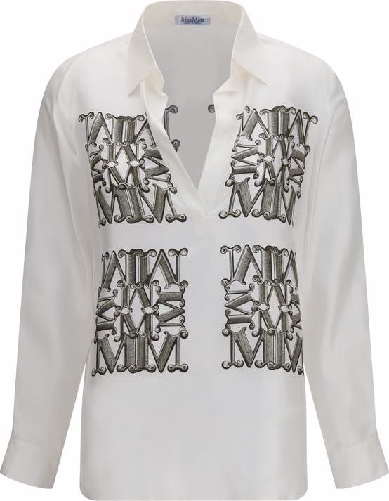 White Silk Shirt