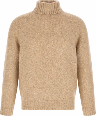 Beige Virgin Wool Cardigan