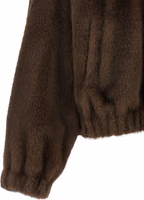 Brown Polyester Full-Length Jacket 4