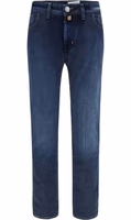 Blue Cotton Slim Fit Jeans 1