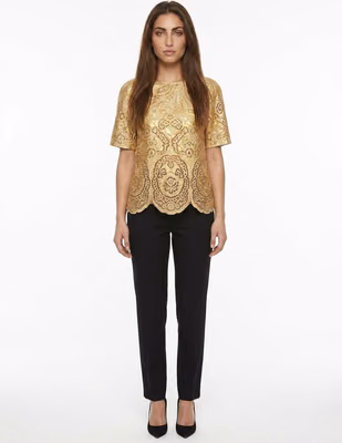 Gold Marabou T-Shirt