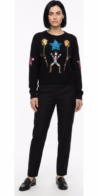 Black Cashmere Sweatshirt