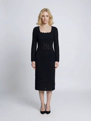 Black Cashmere Cocktail Dress