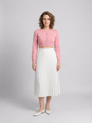 Pink Silk Cardigan