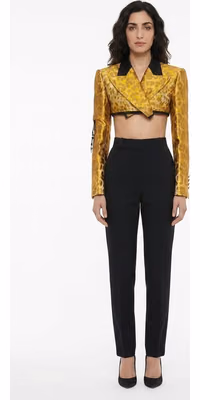 Yellow Elastane Jacket