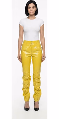 Yellow Leather Pants