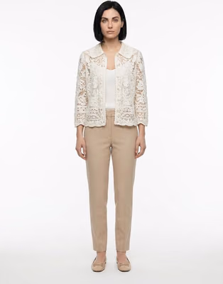 White Cotton Cardigan
