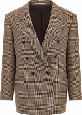 Brown Polyester Blazer