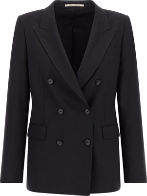Black Polyester Blazer