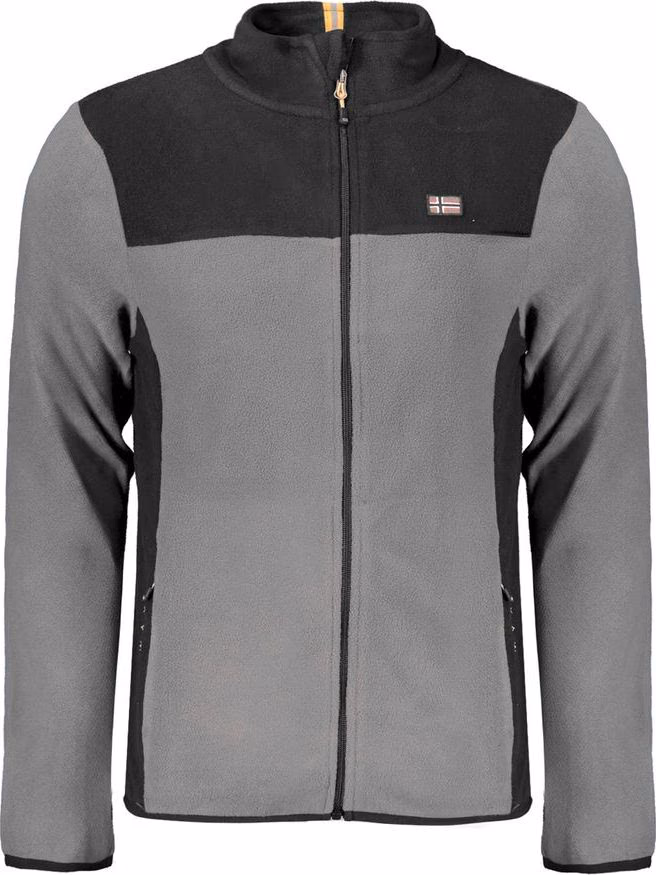 Gray Polyester Men Sweater