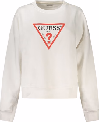 Bianco Cotton Women Sweatshirt