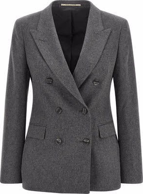 Gray Cashmere Blazer