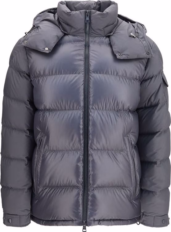 Gray Goose Down Full-Length Jacket