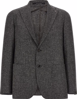 Gray Virgin Wool Blazer