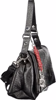 Black Polyurethane Women's Bag 3