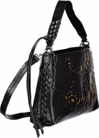 Black Polyurethane Women's Bag 3
