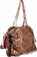 Brown Polyurethane Women's Bag 3