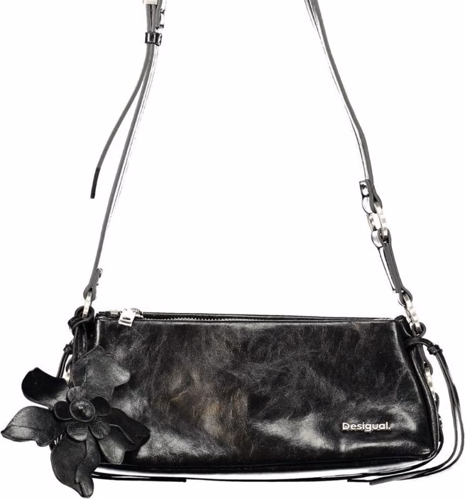 Black Polyurethane Women's Bag