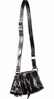 Black Polyurethane Women's Bag 3
