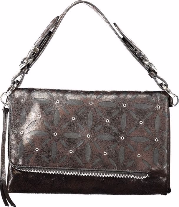 Black Polyurethane Women's Bag