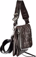 Black Polyurethane Women's Bag 3