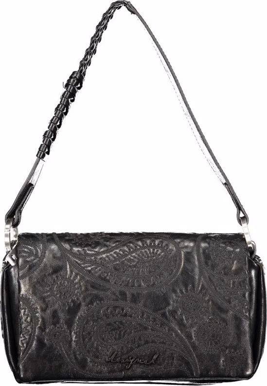 Black Polyurethane Women Bag