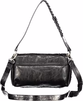 Black Polyurethane Women Bag 2