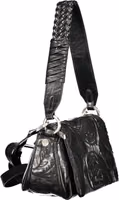 Black Polyurethane Women Bag 3