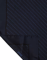 Dark Blue Silk Pocket Square Foulard Scarf 1