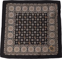 Black Cactus Silk Pocket Square Foulard Scarf 2