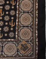 Black Cactus Silk Pocket Square Foulard Scarf 3