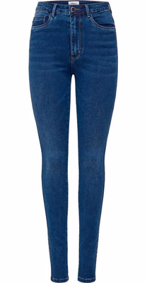 Blue Cotton Skinny Jeans