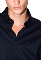 Blue Cotton Dress Shirt 4