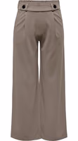 Brown Polyester Casual Pants 1