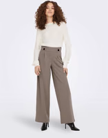 Brown Polyester Casual Pants 3