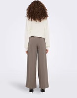 Brown Polyester Casual Pants 4
