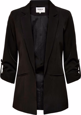 Black Polyester Blazer