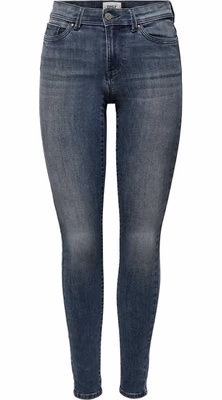 Blue Cotton Skinny Jeans