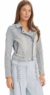 Light Blue Cotton Denim Jacket