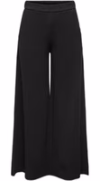 Black Recycled Polyester Casual Pants 1