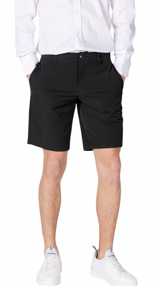 Black Polyamide Bermuda Shorts