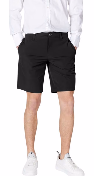 Black Polyamide Bermuda Shorts