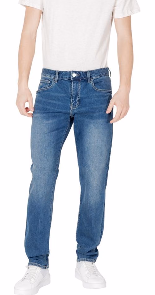 Blue Cotton Skinny Jeans